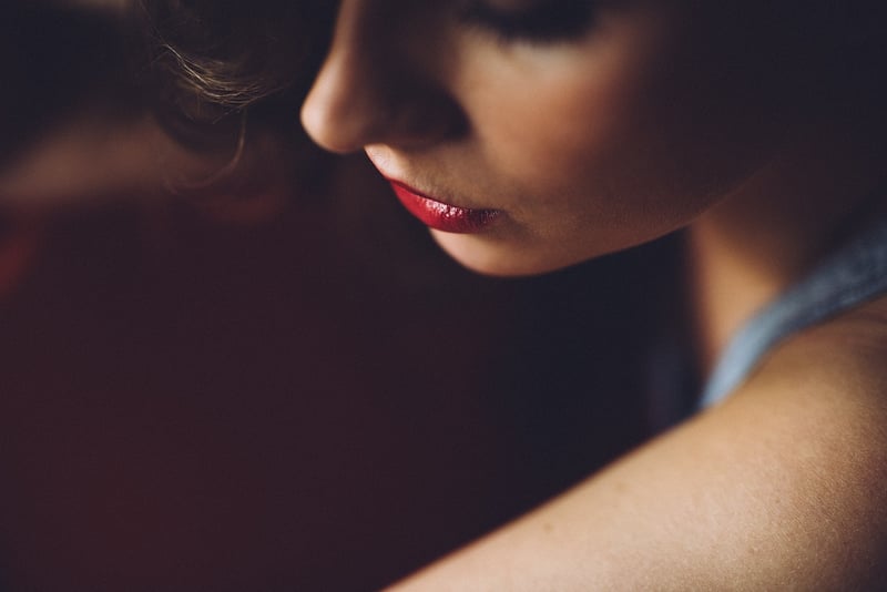 Red Lipstick and Winged Eyeliner